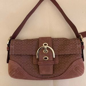 Small lavender coach handbag